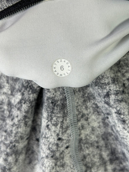 Lululemon Speed Up Crop 21" Size 6 Antiqued Alpine White Multi