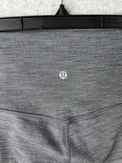 Lululemon Align Pant II 25" Size 6 Mini Heathered Herringbone Heathered Black White