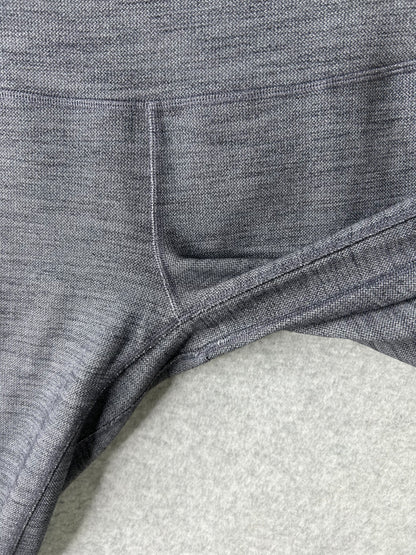 Lululemon Align Pant II 25" Size 6 Mini Heathered Herringbone Heathered Black White
