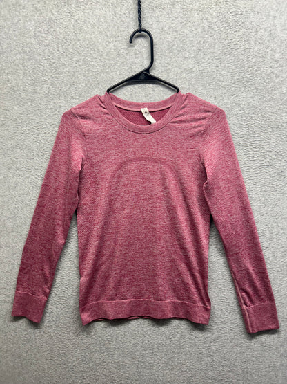 Lululemon Swiftly Relaxed-Fit Long Sleeve Shirt Size 2 Pomegranate