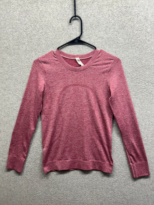 Lululemon Swiftly Relaxed-Fit Long Sleeve Shirt Size 2 Pomegranate