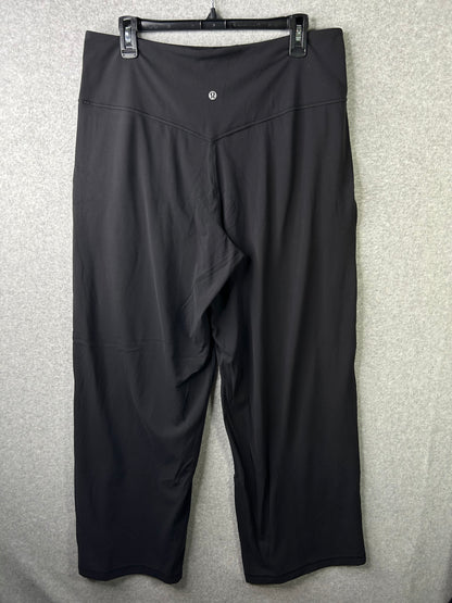 Lululemon Align Wide Leg High-Rise Pant 32" Size 14 Black (Square Dot)