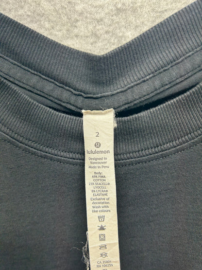 Lululemon Oversized Short Sleeve T Shirt Size 2 Black