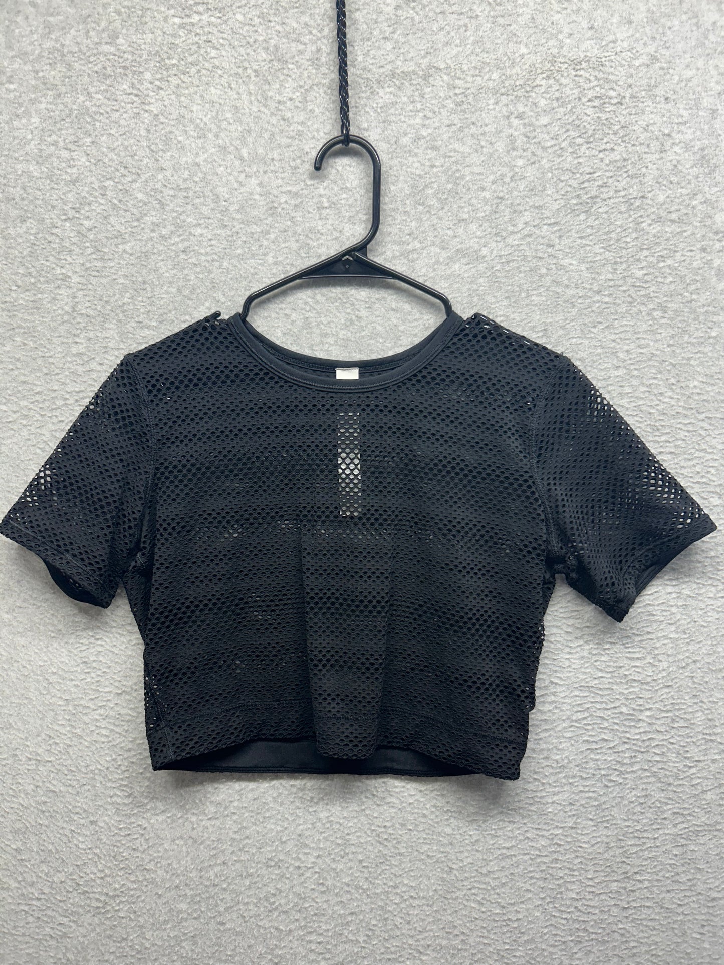 Lululemon Sweat Your Heart Out Short Sleeve Size 2 Black