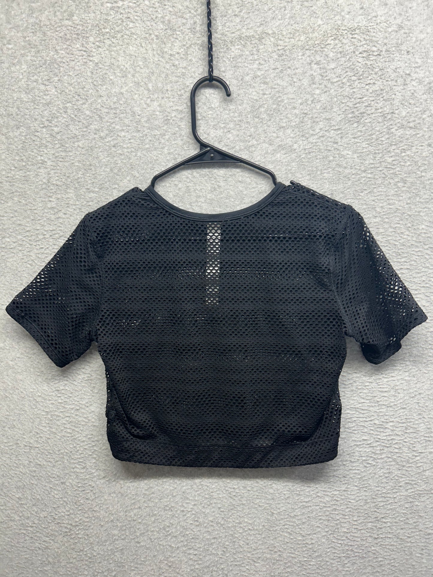 Lululemon Sweat Your Heart Out Short Sleeve Size 2 Black