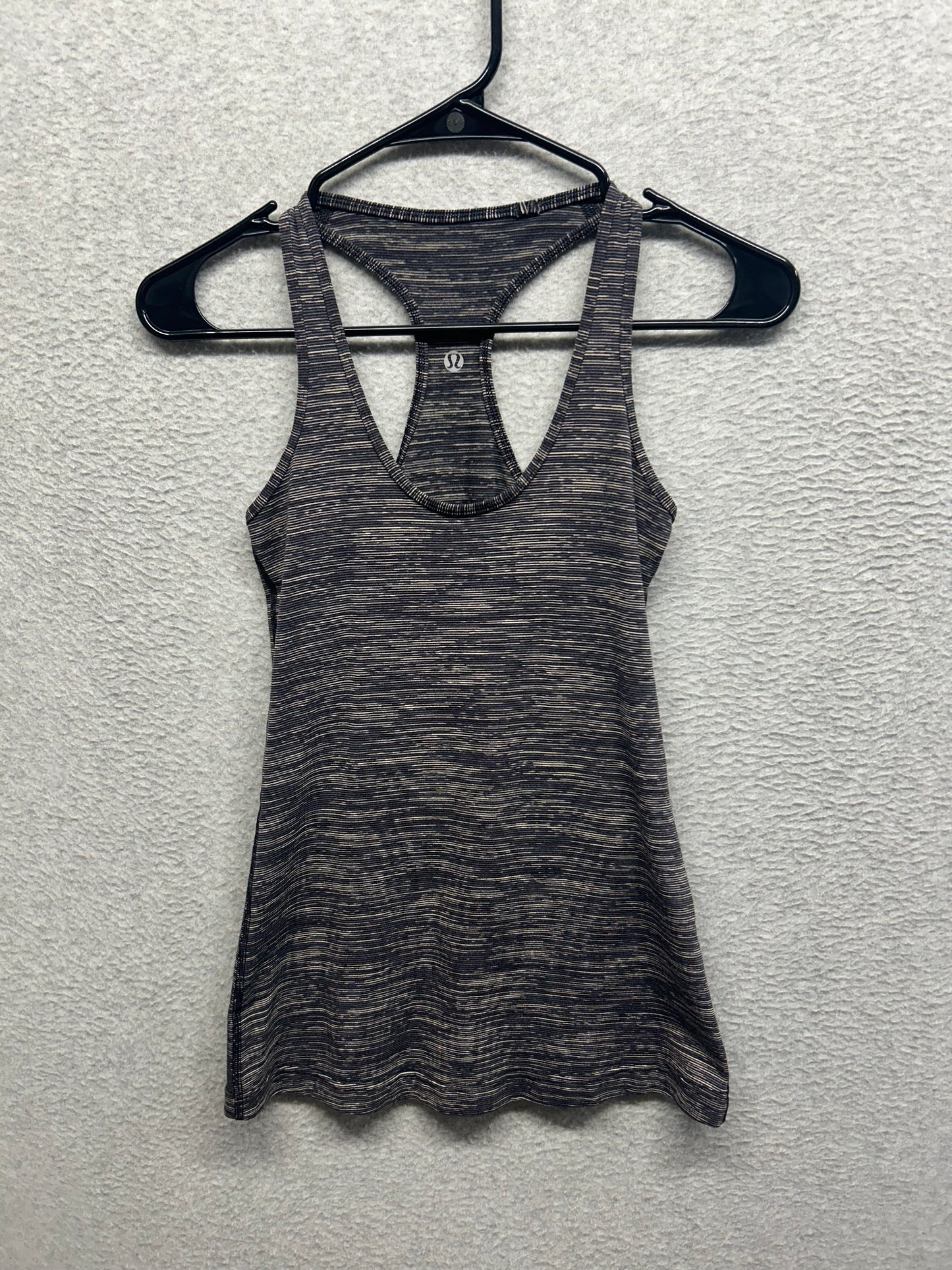 Lululemon Reversible Cool Tank Size 4 Heathered Black