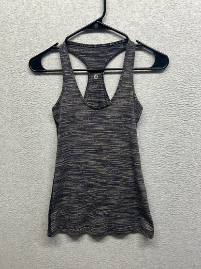 Lululemon Reversible Cool Tank Size 4 Heathered Black