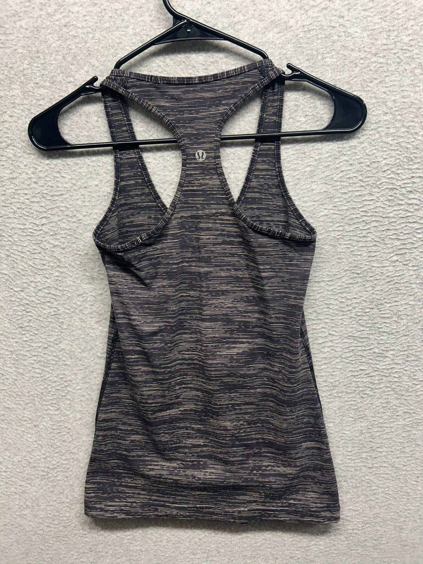 Lululemon Reversible Cool Tank Size 4 Heathered Black