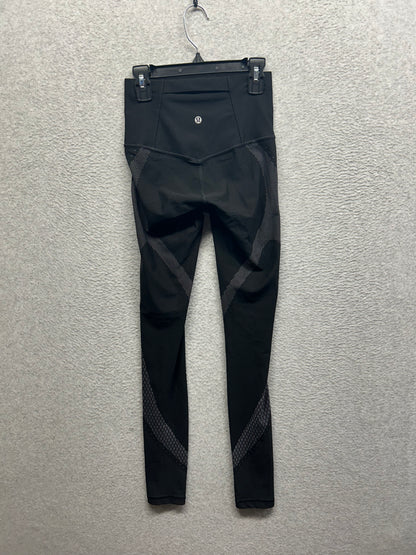 Lululemon Mapped Out High-Rise Tight 28" Size 4 Black | Glacier Grey