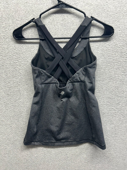 Lululemon Combo Strappy Tank Size 4 Gray Black