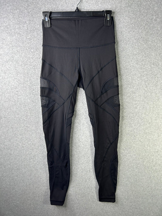 Lululemon Wunder Under High-Rise Tight Mesh 28" Size 6 Black