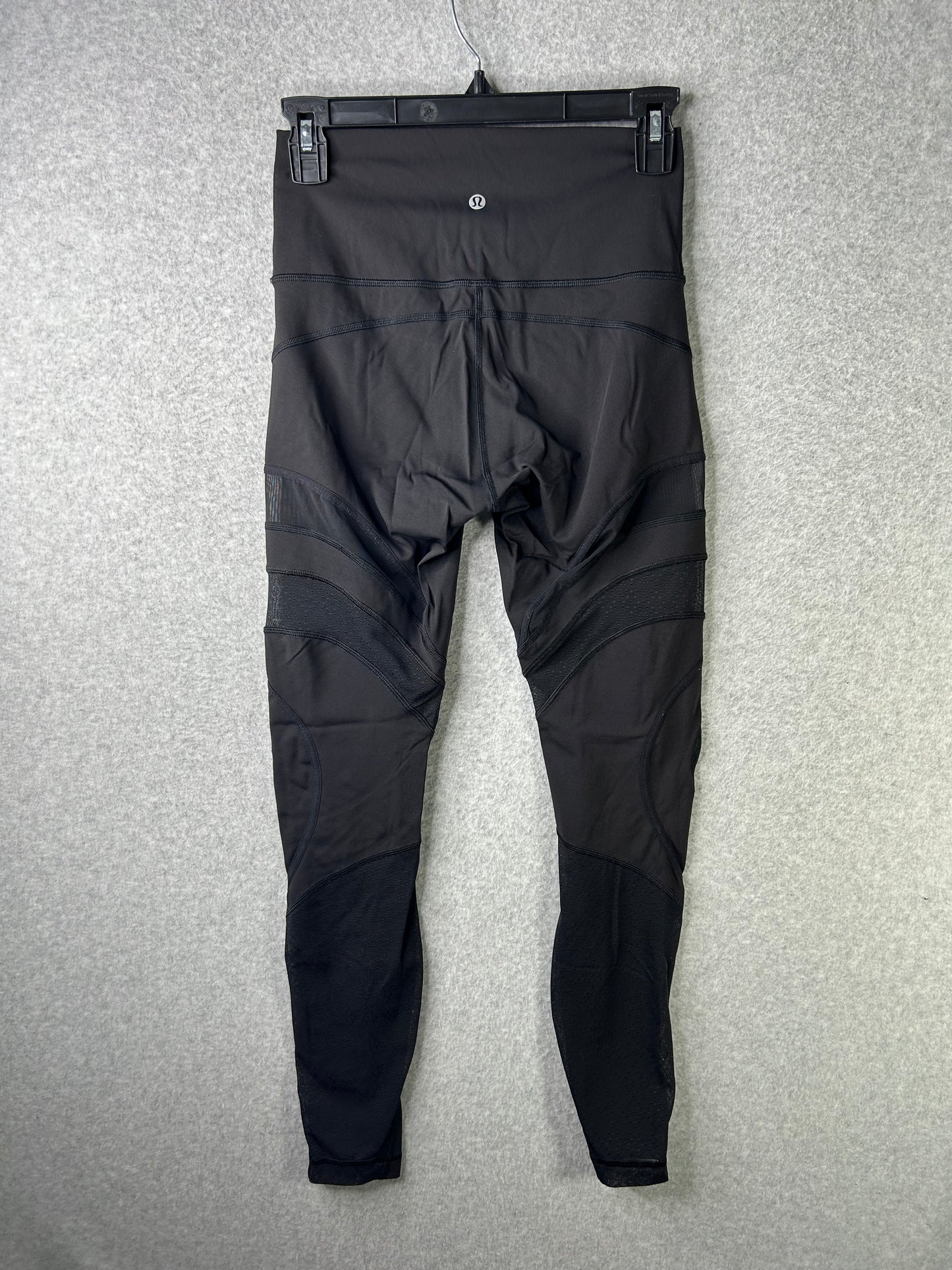 Lululemon Wunder Under High-Rise Tight Mesh 28" Size 6 Black