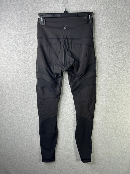 Lululemon Wunder Under High-Rise Tight Mesh 28" Size 6 Black
