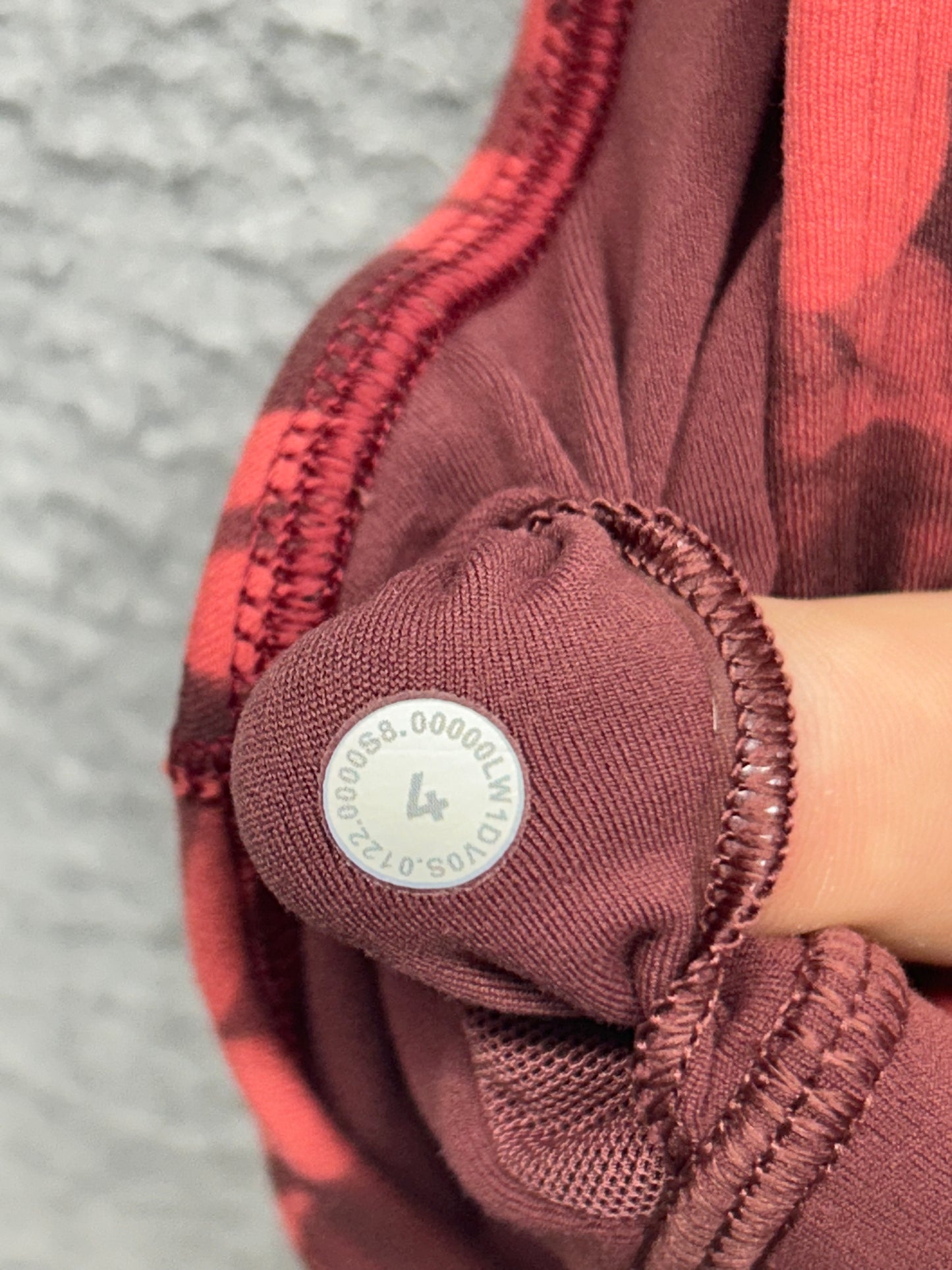 Lululemon Align Cropped Tank Top Size 4 Spray Leaf Fireside Red Multi