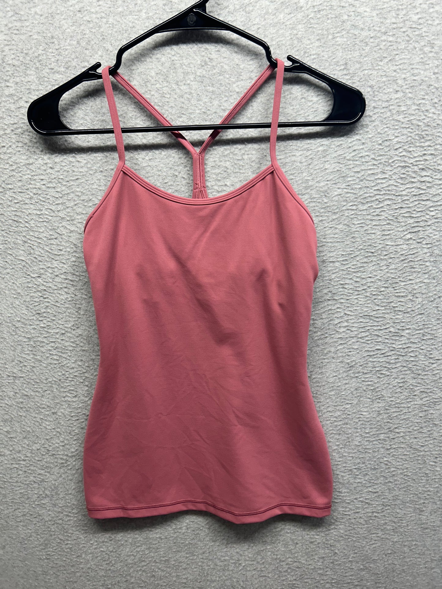 Lululemon Power Y Tank Size 4 Cherry Tint