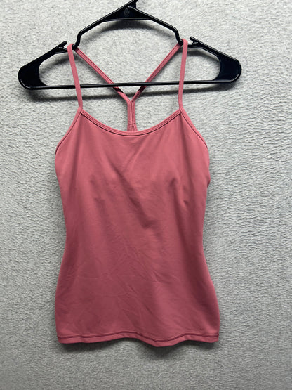 Lululemon Power Y Tank Size 4 Cherry Tint