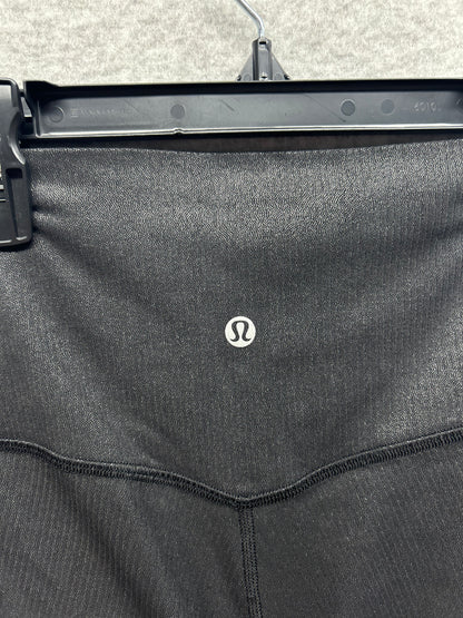 Lululemon Align Ribbed High-Rise Pant 28" Shine Size 4 (Square) Black