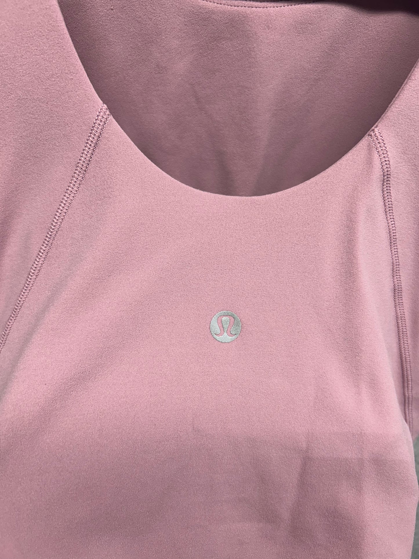 Lululemon Align High-Neck Tank Top Size 4 Pink Taupe
