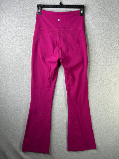Lululemon Groove Super-High-Rise Flared Pant Nulu Size 6 Magenta Purple