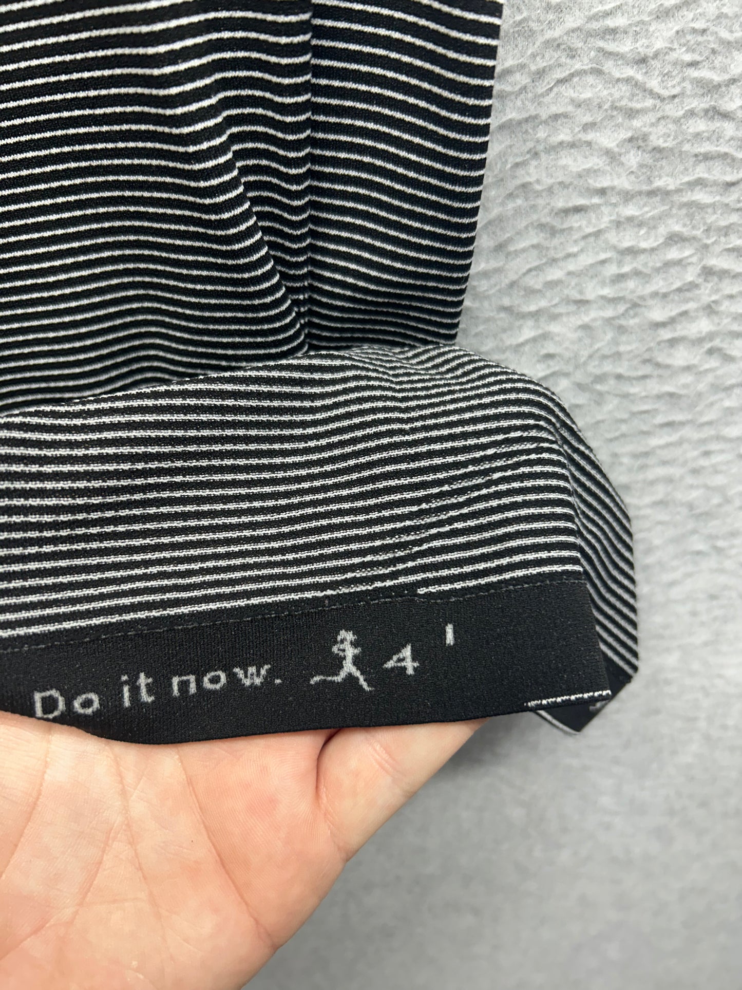 Lululemon Swiftly Tech Racerback Black White Stripe