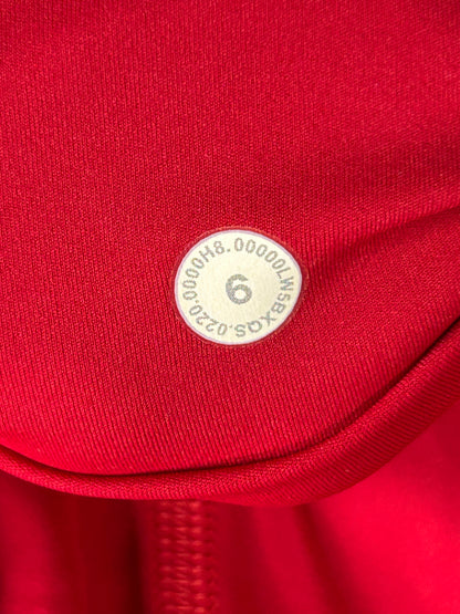 Lululemon Fast & Free 7/8 Tight II Non-Reflective Nulux 25" Size 6 Dark Red