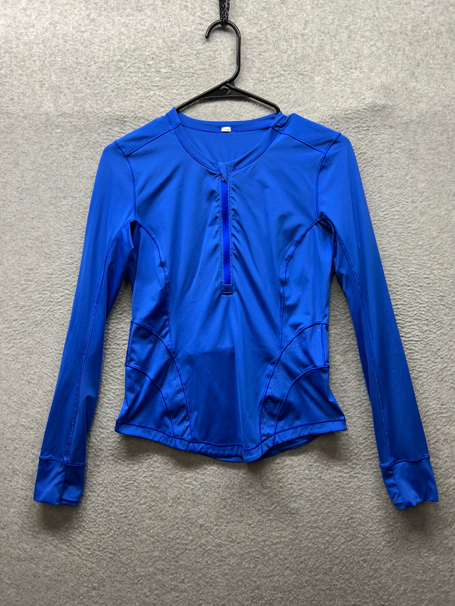 Lululemon Flash Forward Half Zip Size 4 Cerulean Blue