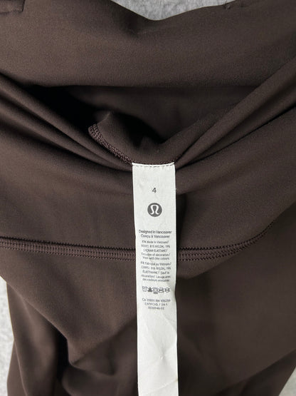 Lululemon Align High-Rise Mini-Flare Pant Size 4 Espresso (Square Dot)