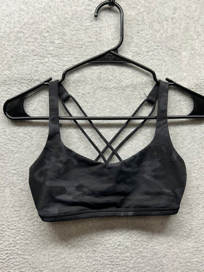 Lululemon Free To Be Bra Size 4 Incognito Camo Multi Grey