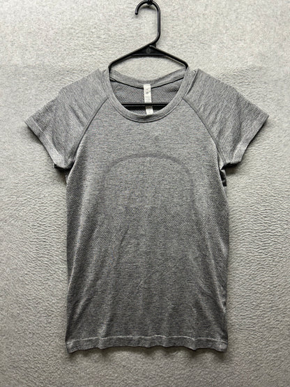 Lululemon Swiftly Tech Short Sleeve 2.0 Size 8 Slate / White