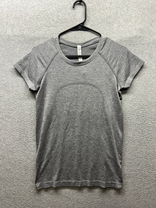 Lululemon Swiftly Tech Short Sleeve 2.0 Size 8 Slate / White