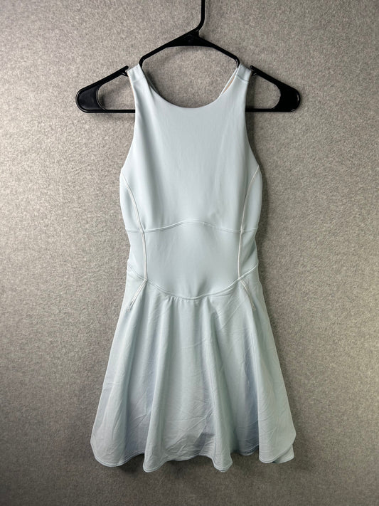 Lululemon Court Crush Tennis Dress Size 2 Powder Blue / White