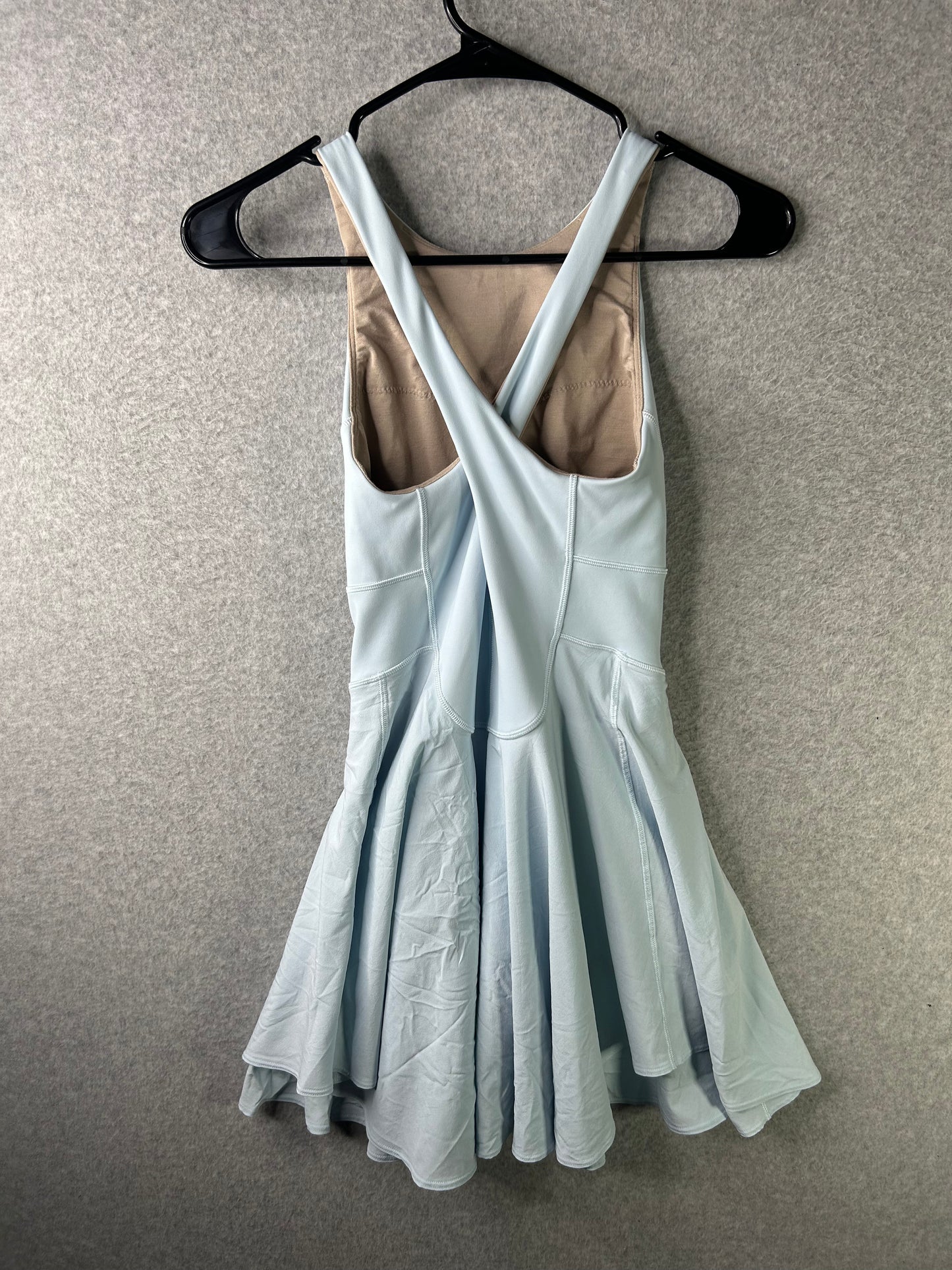 Lululemon Court Crush Tennis Dress Size 2 Powder Blue / White