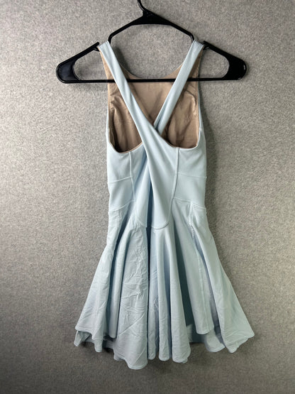 Lululemon Court Crush Tennis Dress Size 2 Powder Blue / White