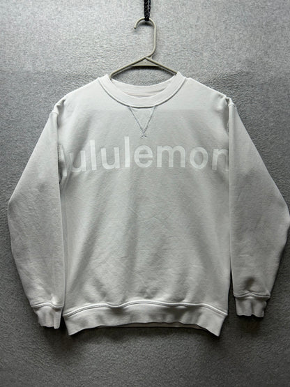 Lululemon All Yours Crew Graphic Sweatshirt Size 6? White