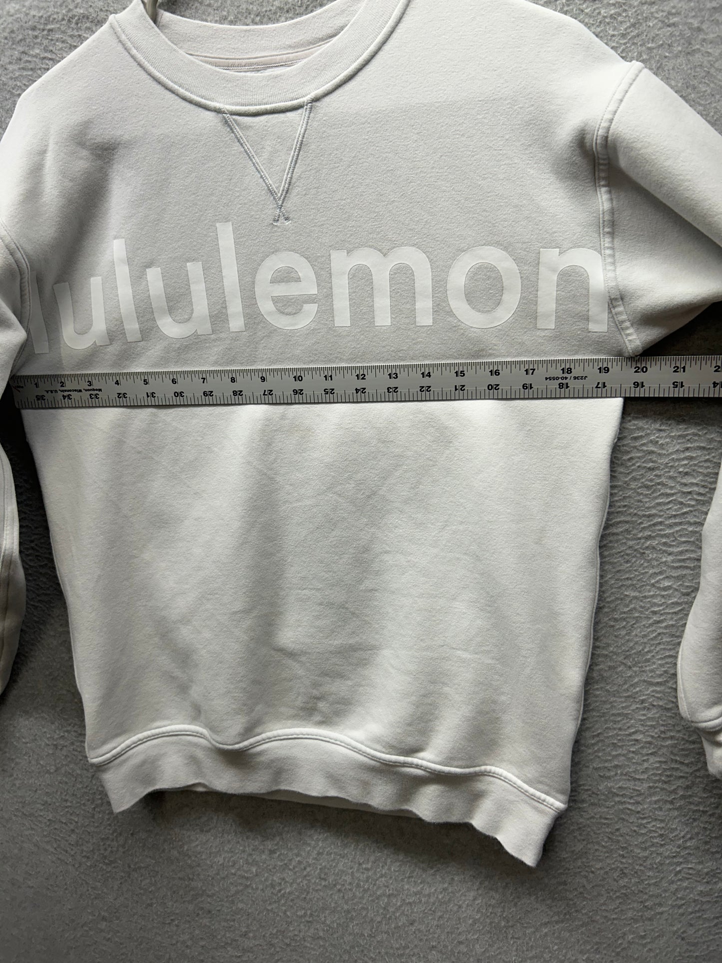 Lululemon All Yours Crew Graphic Sweatshirt Size 6? White