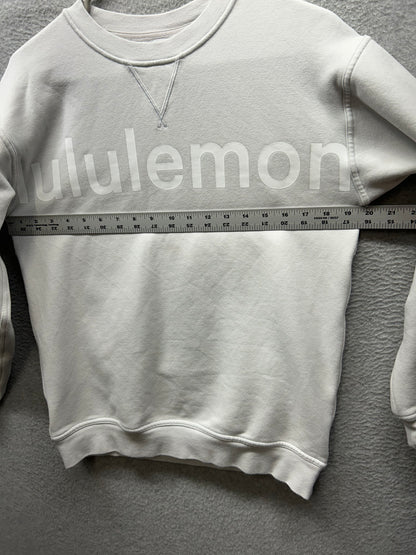 Lululemon All Yours Crew Graphic Sweatshirt Size 6? White