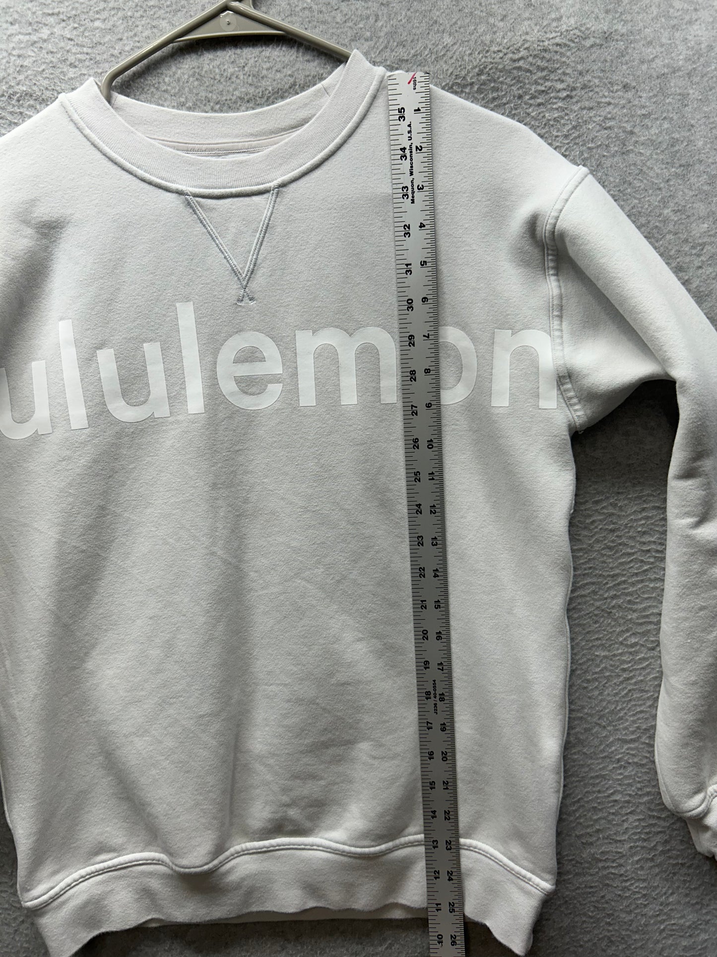 Lululemon All Yours Crew Graphic Sweatshirt Size 6? White