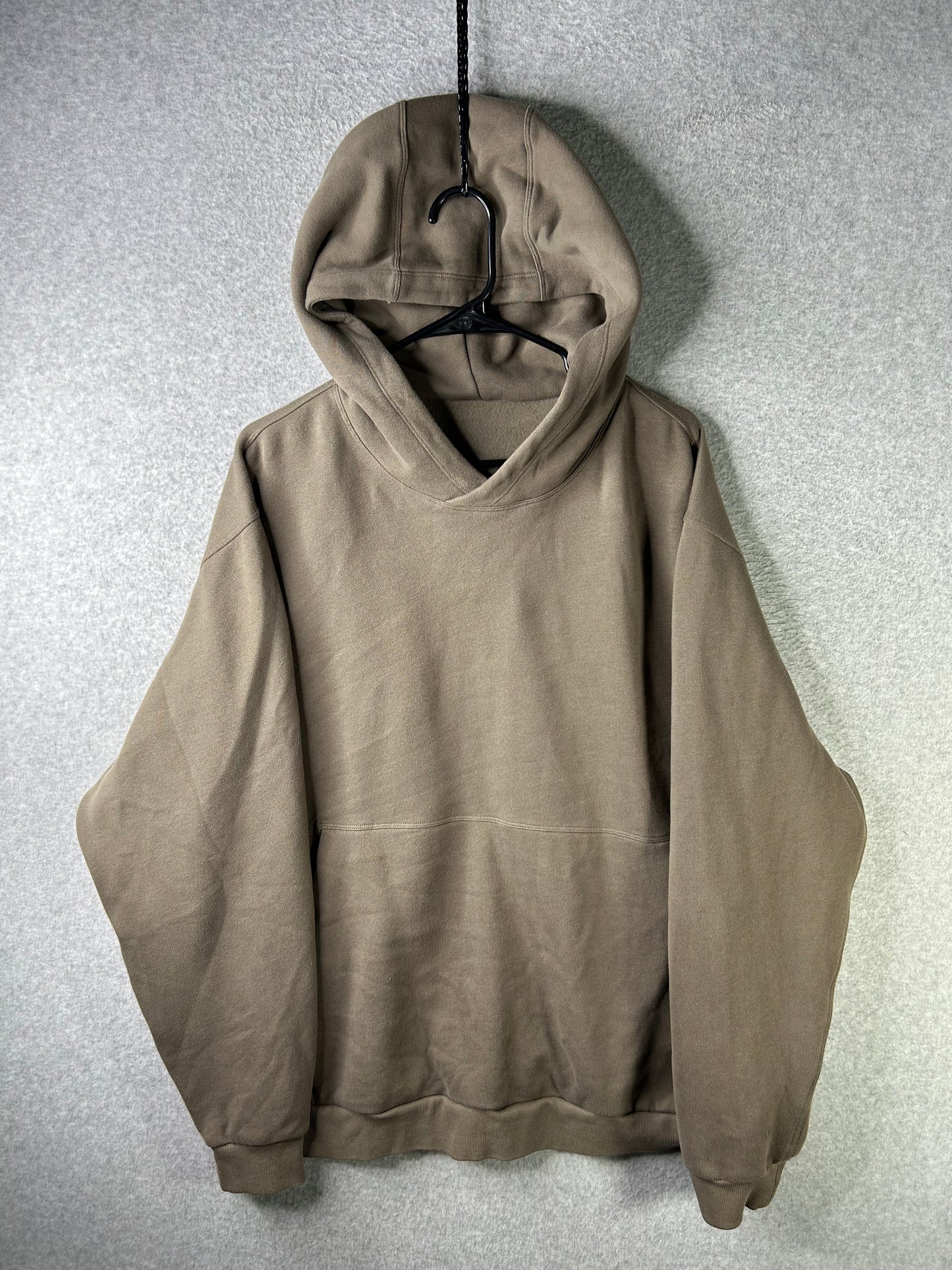 Lululemon Steady State Pullover Hoodie Mens Size 2XL Biege Brown (Square Dot)