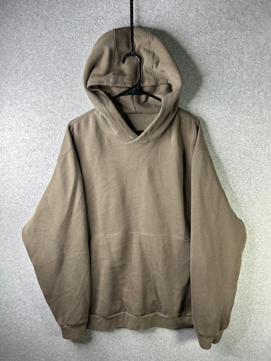 Lululemon Steady State Pullover Hoodie Mens Size 2XL Biege Brown (Square Dot)