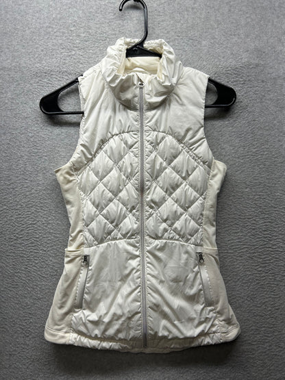 Lululemon Down For A Run Vest Size 2 White