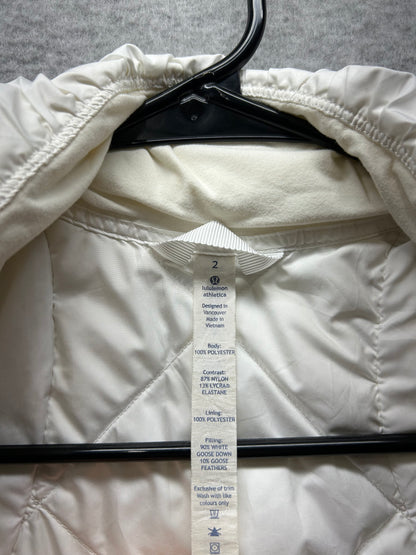 Lululemon Down For A Run Vest Size 2 White
