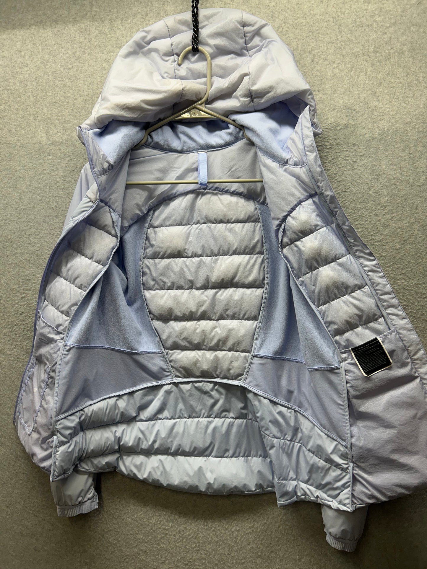 Lululemon Down For It All Jacket Size 8 Lavender Dusk
