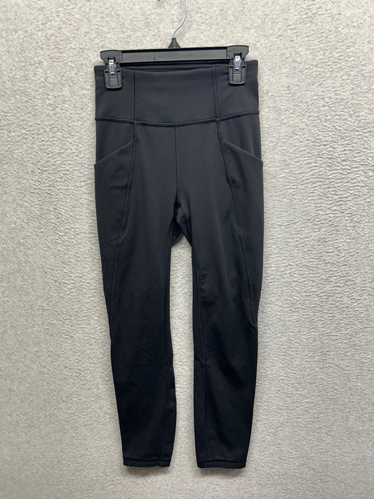 Lululemon Time To Sweat Crop 23" Size 2 Black