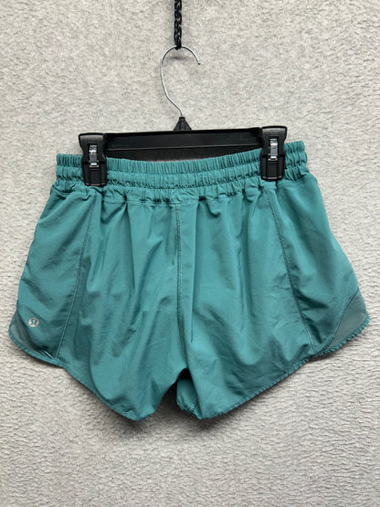 Lululemon Hotty Hot Short II 4" Size 4 Green Smoke