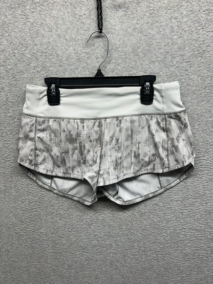 Lululemon Speed Up Short 2.5" Size 4 City Breeze Alpine White Multi