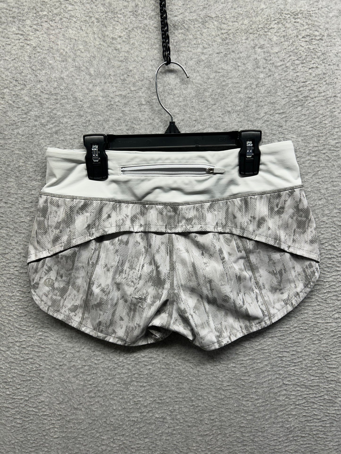 Lululemon Speed Up Short 2.5" Size 4 City Breeze Alpine White Multi