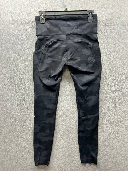 Lululemon Fast and Free High-Rise Tight 27" Brushed Nulux Size 6 Heritage 365 Camo Deep Coal Multi