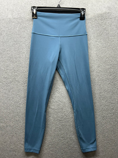 Lululemon Align High-Rise Pant 25" Size 6 Utility Blue (Square Dot)