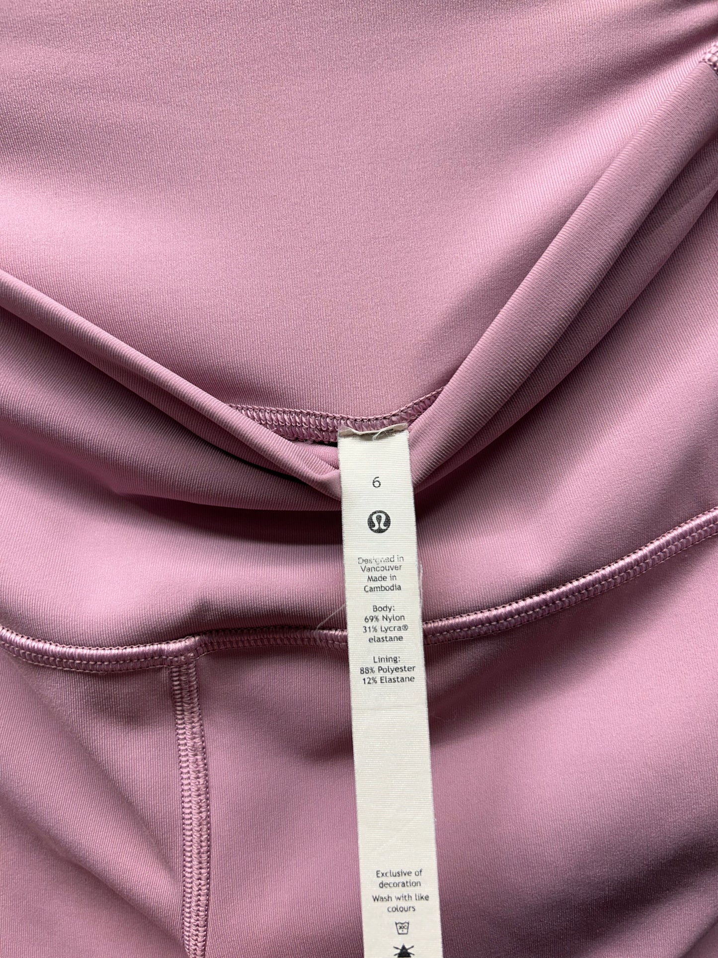Lululemon Wunder Under High-Rise Tight 25" Full-On Luxtreme Size 6