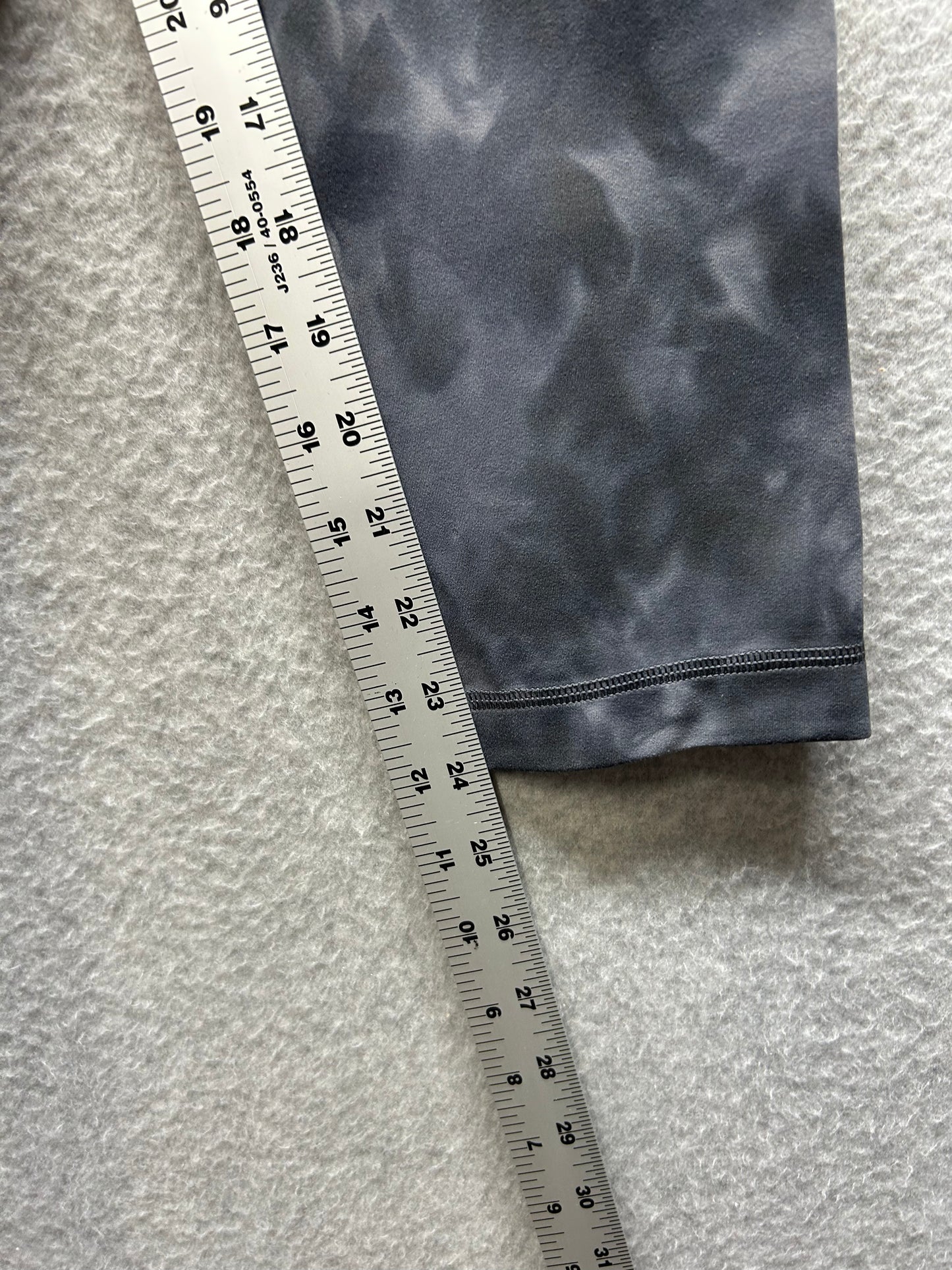 Lululemon Align High-Rise Crop 24" Size 6 Diamond Dye Pitch Grey Graphite Grey